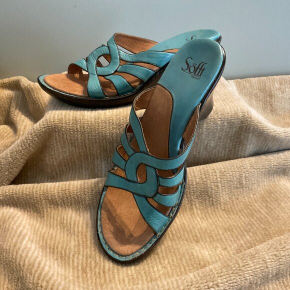 Sofft Wedge Heels Sandals - Size 10 Shoes - Picture 2 of 6